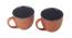 Maroon Ceramic Coffee Mug Set of Two Pcs-2 (Brown) by Urban Ladder - Ground View Design 1 - 728796