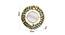 Round Mirror With Golden Borders (Gold) by Urban Ladder - Design 1 Dimension - 728797