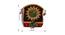 Beautiful Wooden panel Key Holder with Sun Motif - 2 hooks (Brown) by Urban Ladder - Design 1 Dimension - 728824