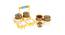 Ceramic Barni Set with Tray (Yellow) by Urban Ladder - Ground View Design 1 - 728844
