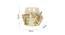 Grandiloquent Candle Holder (Gold) by Urban Ladder - Design 1 Dimension - 728854