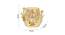 Aureate Candle Holder (Gold) by Urban Ladder - Design 1 Dimension - 728858