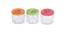 Wooden Tray with Three Big Glass Jar (Multicoloured) by Urban Ladder - Rear View Design 1 - 728894