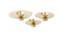 Set Of 3 Laser Cut Brass Diyas (Gold) by Urban Ladder - Ground View Design 1 - 729116