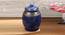 Circular Ceramic Handcrafted Storage Jar (Blue) by Urban Ladder - Design 1 Side View - 729180