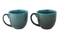 Dark Blue Ceramic Coffee Mug Set of Two Pcs-2 (Blue) by Urban Ladder - Design 1 Side View - 729181