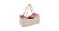 Golden and Pink Box Shaped Basket with two Glass Jars (Golden & Pink) by Urban Ladder - Design 1 Side View - 729230