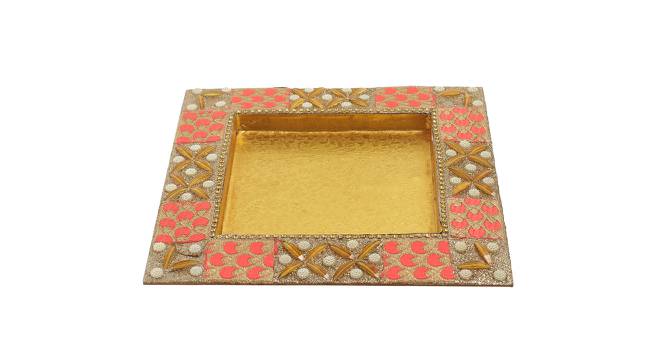 Wooden Tray (Multicoloured) by Urban Ladder - Design 1 Side View - 729254