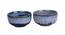 Handpainted Ceramic Bowl Set of 2 in Blue (Blue) by Urban Ladder - Design 1 Side View - 729262