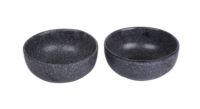 Grey Marl Ceramic Bowl Set of 2 (Grey) by Urban Ladder - Design 1 Side View - 729266