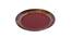 Classic Red Ceramic Plates Set of Two (Red) by Urban Ladder - Design 1 Side View - 729275