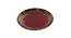 Textural Red Ceramic Plate Set of Two (Red) by Urban Ladder - Design 1 Side View - 729276