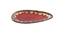 Red Almond shaped Platter (Red) by Urban Ladder - Design 1 Side View - 729287