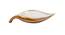 Leaf Structure Ceramic Platter (Mustard) by Urban Ladder - Design 1 Side View - 729296
