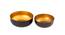 Set of 2 Dual Tone Metallic Bowls (Black) by Urban Ladder - Design 1 Side View - 729307