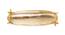 Gold Finish Handcrafted Metallic Oval Tray (Gold) by Urban Ladder - Design 1 Side View - 729311