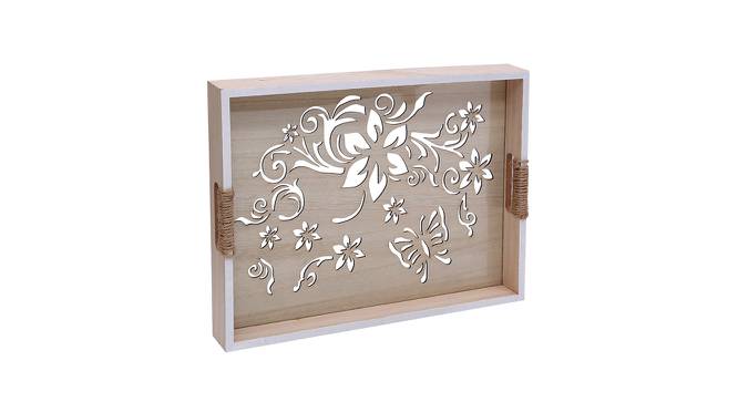 Solid Wooden Tray (Beige) by Urban Ladder - Design 1 Side View - 729325