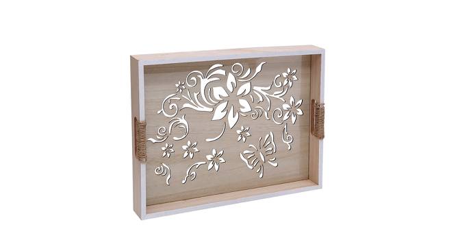 Beige Solid Wooden Tray (Beige) by Urban Ladder - Design 1 Side View - 729327