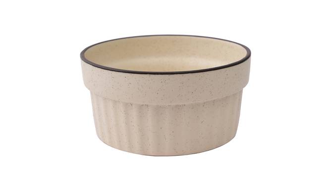 White Ceramic Bowl Set of Two (Grey) by Urban Ladder - Design 1 Side View - 729336