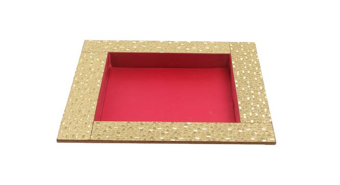 Red Wooden Tray (Red) by Urban Ladder - Design 1 Side View - 729341