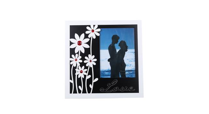 Elegant and Chic Couple Photo Frame. (Black & White) by Urban Ladder - Design 1 Side View - 729354