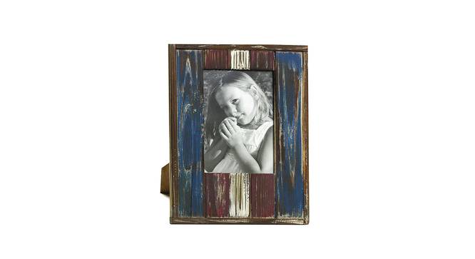 Wooden Blue Stylish Frame (Maroon & Blue) by Urban Ladder - Design 1 Side View - 729358
