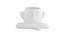 Human figurine Ceramic Flower Vase (White) by Urban Ladder - Design 1 Side View - 729362