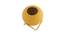 Yellow Coloured Ceramic Vase with Golden Stand (Yellow) by Urban Ladder - Design 1 Side View - 729366