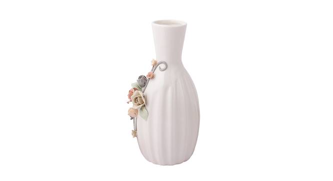 White Beautiful and Serene Vase VAS210374 (White) by Urban Ladder - Design 1 Side View - 729372