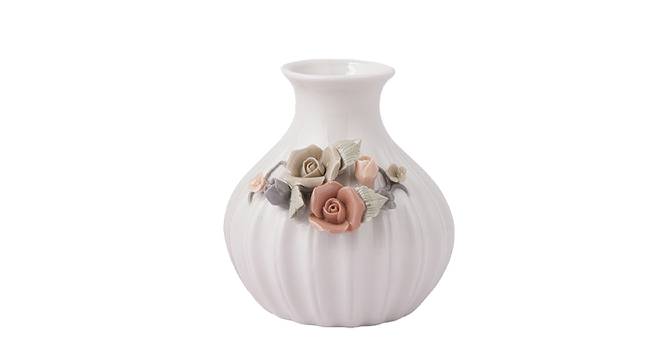White Beautiful and Serene Vase VAS210382 (White) by Urban Ladder - Design 1 Side View - 729373