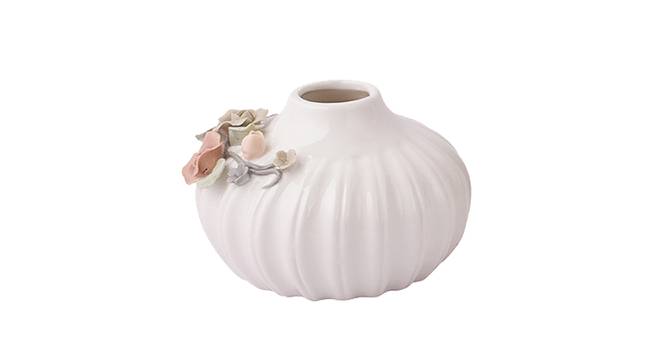 White Beautiful and Serene Vase VAS210384 (White) by Urban Ladder - Design 1 Side View - 729374