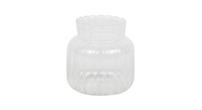 Transperant Glass Flower Bud Vase (transparent) by Urban Ladder - Design 1 Side View - 729375