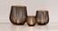 Set Of 3 Black And Gold Metal Candle Holder (Black) by Urban Ladder - Design 1 Side View - 729385