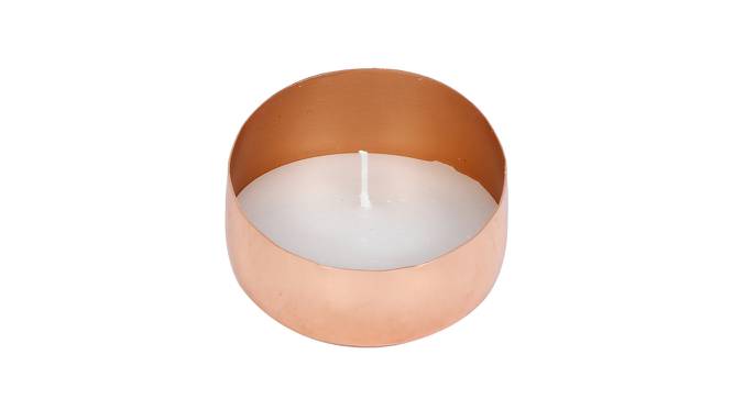 Handcrafted Copper Candle Holder (Copper) by Urban Ladder - Design 1 Side View - 729395