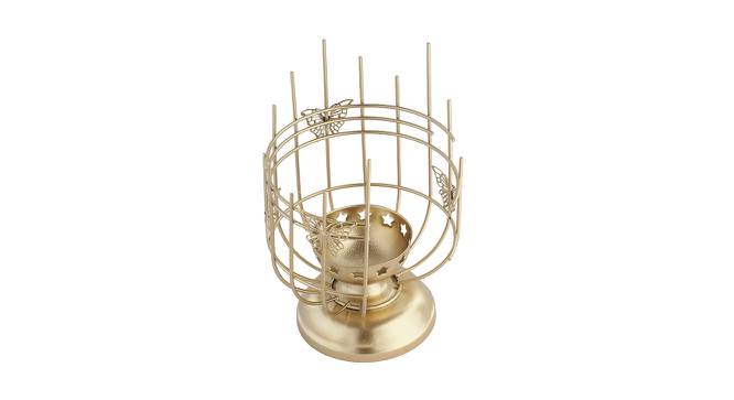 Golden Metal Tealight Holder TLT2020174 (Gold) by Urban Ladder - Design 1 Side View - 729410