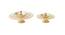 Set Of 2 Unique Handcrafted Crystal Diyas (Gold) by Urban Ladder - Design 1 Side View - 729417