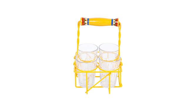 Metal Tumblers Tray (Yellow) by Urban Ladder - Design 1 Side View - 729420