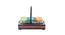Snacks Jars with Wooden Tray (Brown) by Urban Ladder - Design 1 Side View - 729421