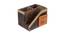 Cutlery Holder Handcrafted in Wood with Ceramic Tile (Brown) by Urban Ladder - Front View Design 1 - 729434
