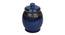 Circular Ceramic Handcrafted Storage Jar (Blue) by Urban Ladder - Front View Design 1 - 729436