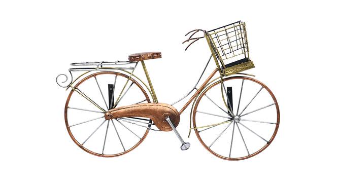 Bicycle with Basket (Wall Decor) (Gold) by Urban Ladder - Design 1 Side View - 729445