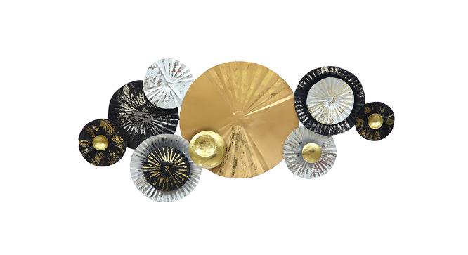Contemporary Led Inspired Art (Wall Decor) (Gold & Black) by Urban Ladder - Design 1 Side View - 729446