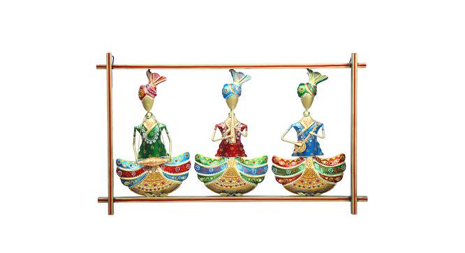Vibrant 3 Sardar Wall decor (Multicoloured) by Urban Ladder - Design 1 Side View - 729454
