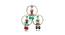 3 ring dolls Wall decor (Multicoloured) by Urban Ladder - Design 1 Side View - 729455