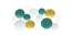 White And Freen Disc Shaped Wall Decor (Multicoloured) by Urban Ladder - Design 1 Side View - 729458