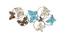 Pastel Coloured Butterfly Wall Art (Multicoloured) by Urban Ladder - Design 1 Side View - 729463