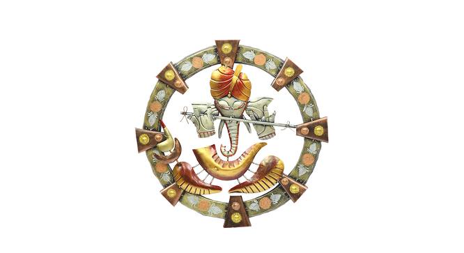 Ganesha Wall Art JDPMA2142 (Gold & Brown) by Urban Ladder - Design 1 Side View - 729464