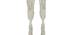 Hand Knotted Cotton Hanging for 2 Planters (White) by Urban Ladder - Design 1 Side View - 729467