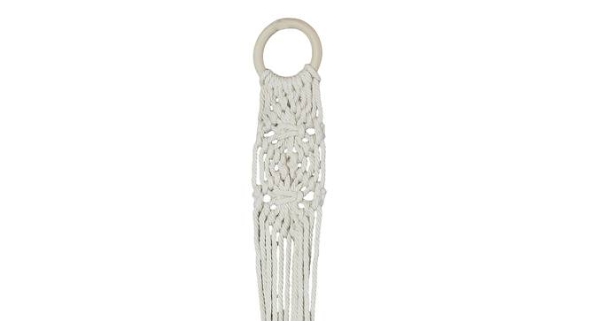 Hand Knotted Cotton Hanging for 01 Planter (White) by Urban Ladder - Design 1 Side View - 729468