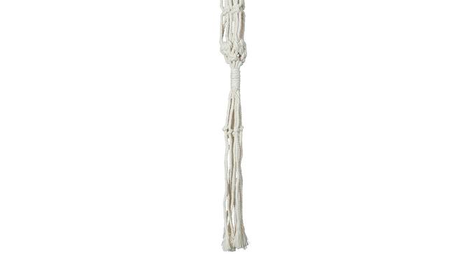 Hand Knotted Cotton Hanging for 01 Planter FAB20383C (White) by Urban Ladder - Design 1 Side View - 729470